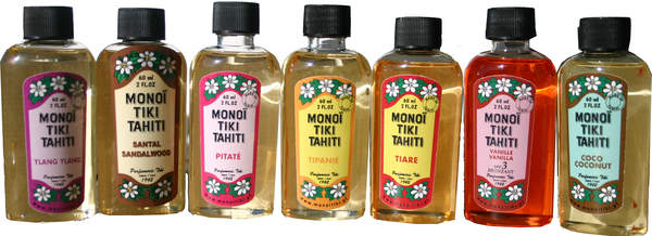 Set of 7x Tahiti Monoi Oil 2oz (60ml) Tiki