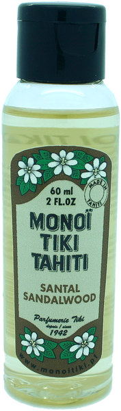 Monoi Tahiti Sandalo dalle isole Iarchesi - 60ml - Tiki