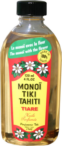 Monoi Tahiti Tiaré avec la fleur - 120ml - Tiki