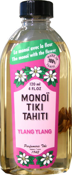 Monoi de Tahiti Ylang Ylang con flor de Tiare - 120ml - Tiki