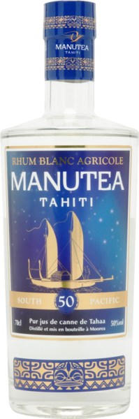 Rhum blanc agricole Manutea 50° Rhum blanc agricole Manutea 50°